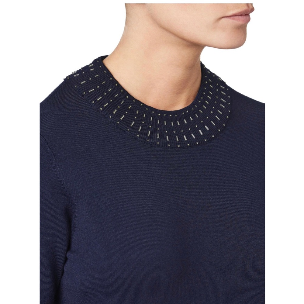 2x 👯‍♀️Host Pick⚡️ Eastex (UK Brand) Beaded Neck Jumper